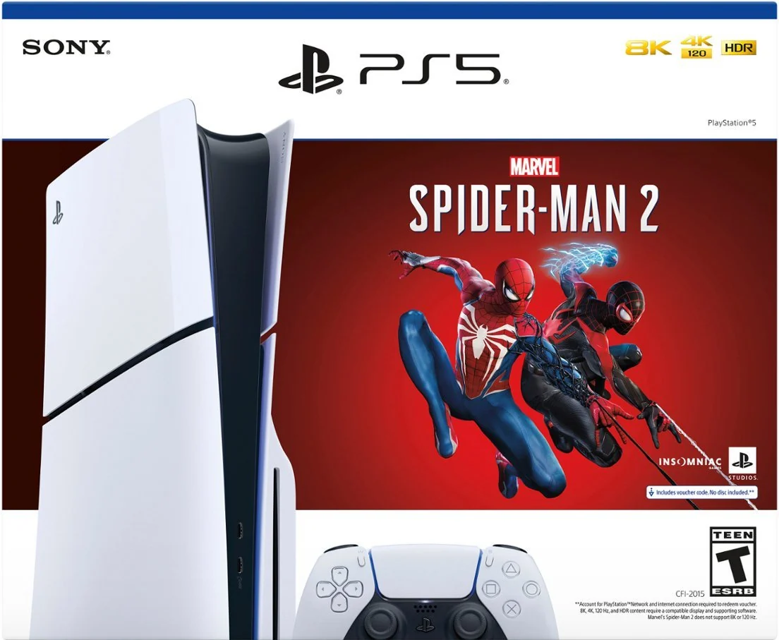 Sony - PlayStation 5 Slim Console - Marvel's Spider-Man 2 Bundle CFI-2015 Disc Edition (Brand New)